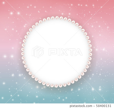 Abstract Beautuful Background with Pearl Frame. 58400131
