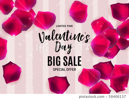 Valentine's Day Love and Feelings Sale Background 58400137