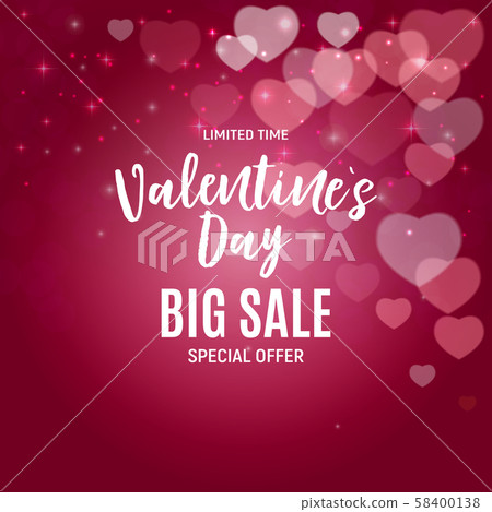 Valentine's Day Love and Feelings Sale Background 58400138