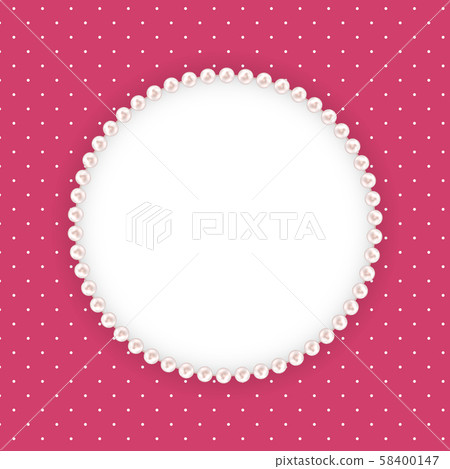 Abstract Beautuful Background with Pearl Frame. Abstract Beautuful Background with Pearl Frame. 58400147