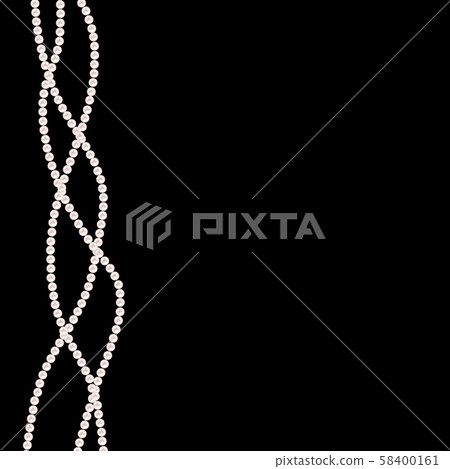 Abstract background with natural pearl garlands of Abstract background with natural pearl garlands of 58400161