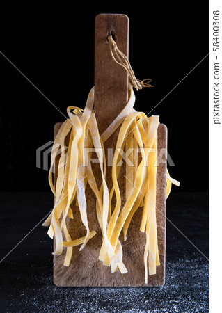 A variety of Italian homemade raw uncooked A variety of Italian homemade raw uncooked 58400308