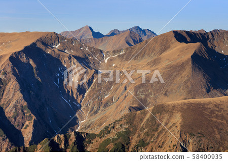 mountain landscape in Fagaras Mountains, Romania 58400935