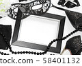 Flat Lay. Sexual wardrobe items.  58401132