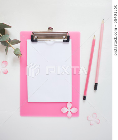 writing instruments and Clipboard pink. writing instruments and Clipboard pink. 58401550