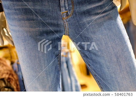 Blue jeans on a mannequin 58401763
