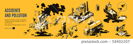 Technogenic disasters isometric webpage Technogenic disasters isometric webpage 58402207