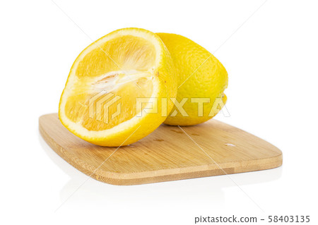 Fresh bright orange isolated on white 58403135