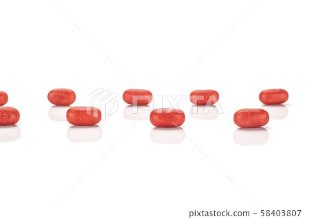 Sweet pastel candy isolated on white Sweet pastel candy isolated on white 58403807