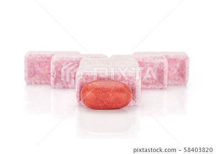 Sweet pastel candy isolated on white Sweet pastel candy isolated on white 58403820