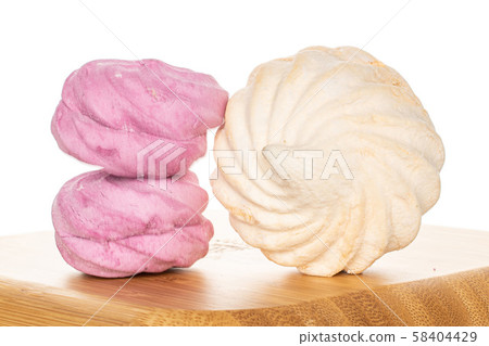 Fresh pastel sweet zefir isolated on white 58404429