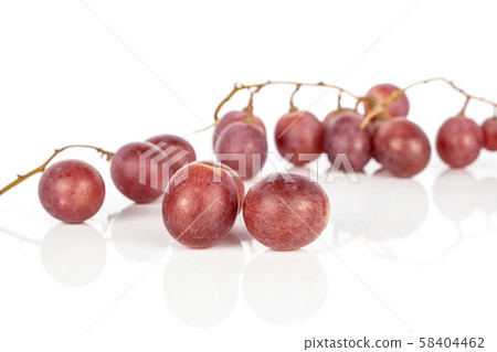 Rose wine grape isolated on white 58404462