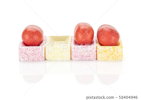 Sweet pastel candy isolated on white Sweet pastel candy isolated on white 58404946