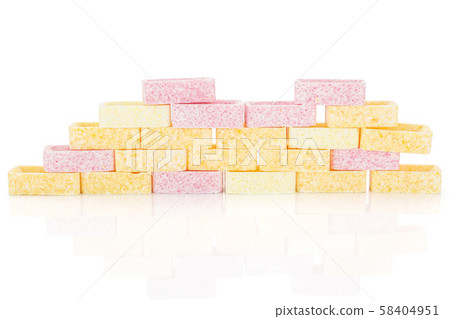 Sweet pastel candy isolated on white Sweet pastel candy isolated on white 58404951