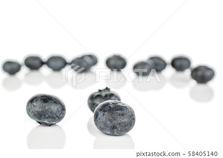 Fresh blueberry isolated on white 58405140