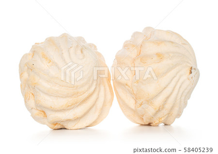 Fresh pastel sweet zefir isolated on white 58405239