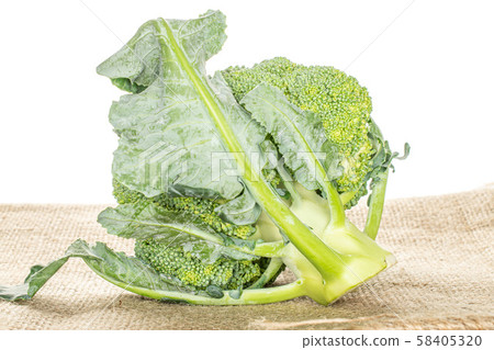 Fresh green broccoli isolated on white 58405320