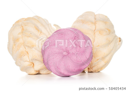 Fresh pastel sweet zefir isolated on white Fresh pastel sweet zefir isolated on white 58405434