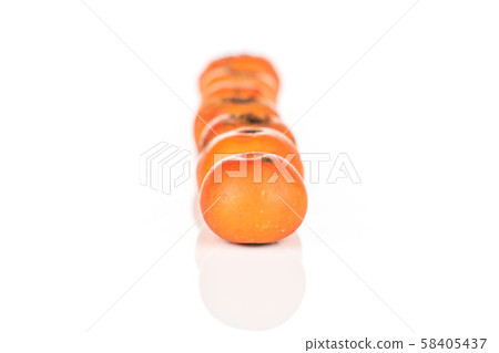 Wild orange rowanberry isolated on white Wild orange rowanberry isolated on white 58405437