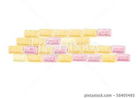Sweet pastel candy isolated on white Sweet pastel candy isolated on white 58405493