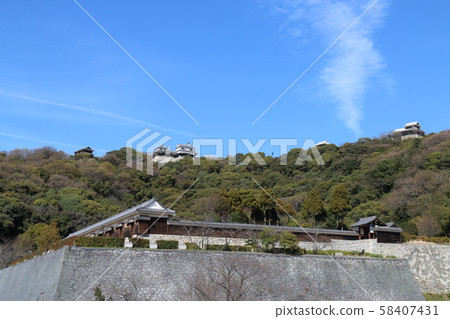 Matsuyama Castle seen from Shiroyama Park 58407431