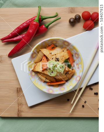 Korean food stir-fried fish cake 58407915