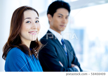 Business image Male employee Female employee Colleague 58408409