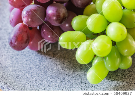 Grapes, Shine Muscat and Pione Grapes, Shine Muscat and Pione 58409927