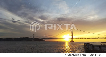 明石海峽大橋晚上景觀 明石海峽大橋晚上景觀 58410348