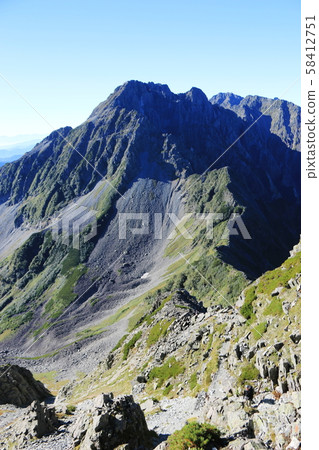Northern Alps, a large killet running from Mount Kasumigatake to Kitahotakadake 58412751