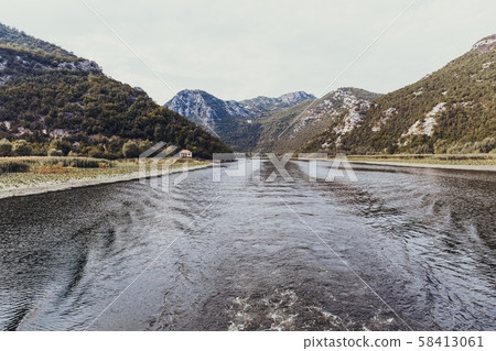 Nature views of Lake Skadar in Montenegro 58413061