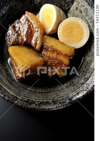 Pork belly boiled 58413190