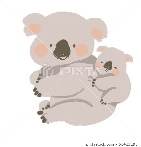 Koala parent and child Koala parent and child 58413195