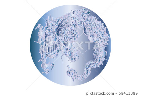 Unryu figure blue gradation 2 Unryu figure blue gradation 2 58413389