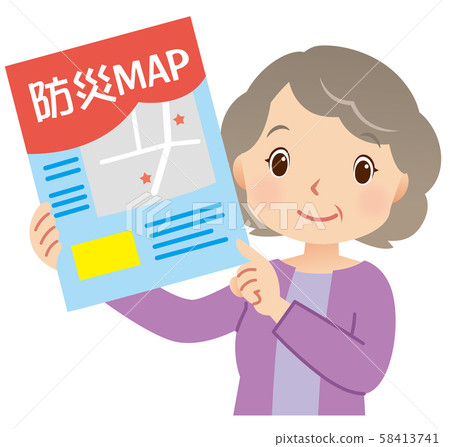 Disaster prevention map elderly 58413741
