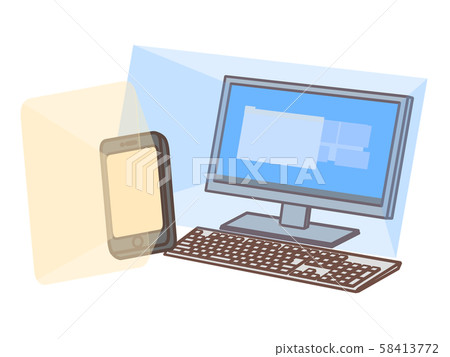 PC Smartphone strong light blue light 58413772