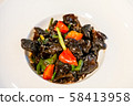 Chinese cuisine. Salad with black mushrooms 58413958