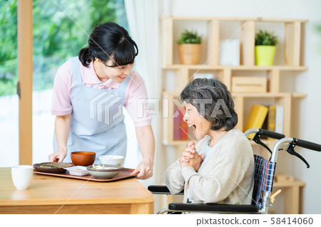 Nursing image Meal Senior Day care Nursing home 58414060