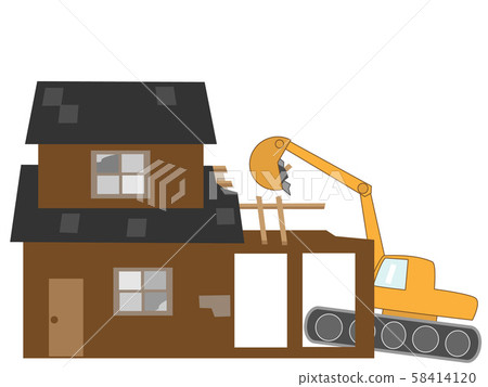 Building demolition work 58414120