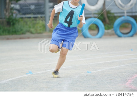 Elementary school sports festival selection relay 58414784