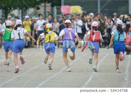 Elementary school sports festival selection relay 58414786