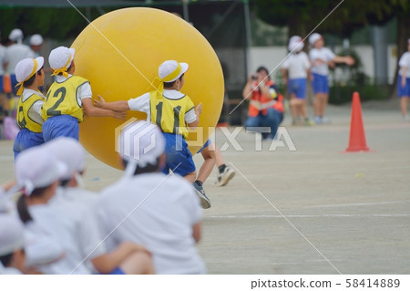 Elementary school sports festival landscape Large roll 58414889