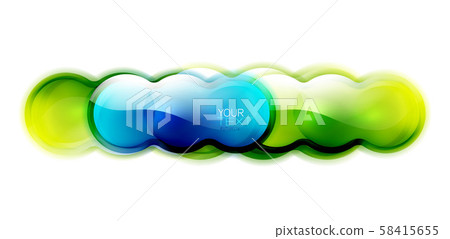 Glass fluid banner shapes, branding logo glossy template. Vector dynamic splash, minimalist digital Glass fluid banner shapes, branding logo glossy template. Vector dynamic splash, minimalist digital 58415655