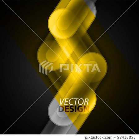 Abstract glass or metallic chain connection background 58415855