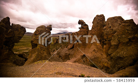 sandstone rock formation at Imata in Salinas and 58415959