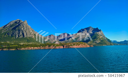 View to Vaerangfjorden and Melfjorden, Jektvik, 58415967