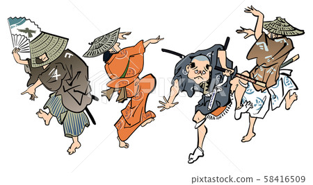 Ukiyo-e Dance 58416509