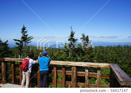Let's go view from Hachimantai observation deck Let's go view from Hachimantai observation deck 58417147