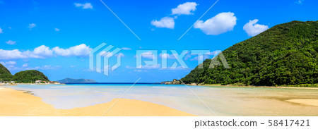 Todomari Beach Panorama [Goto City, Nagasaki Prefecture] 58417421