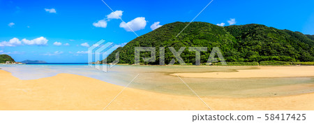Todomari Beach Panorama [Goto City, Nagasaki Prefecture] 58417425